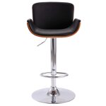 Vidaxl tabouret de bar noir similicuir