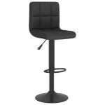 Vidaxl tabouret de bar noir tissu