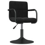 Vidaxl tabouret de bar noir velours