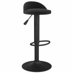 Vidaxl tabouret de bar noir velours