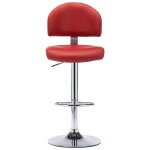 Vidaxl tabouret de bar rouge bordeaux similicuir
