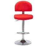 Vidaxl tabouret de bar rouge similicuir