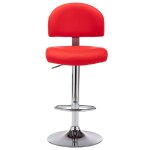 Vidaxl tabouret de bar rouge similicuir