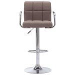 Vidaxl tabouret de bar taupe tissu