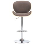 Vidaxl tabouret de bar taupe tissu