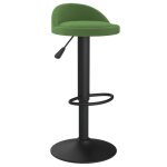 Vidaxl tabouret de bar vert fonc velours