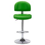 Vidaxl tabouret de bar vert similicuir