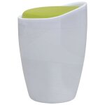 Vidaxl tabouret blanc et vert similicuir