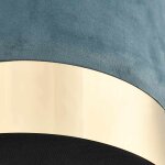 Vidaxl tabouret bleu clair et dor� velours 28 x 36 cm