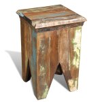 Vidaxl tabouret bois de r�cup�ration massif
