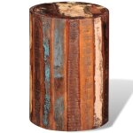 Vidaxl tabouret bois de rcupration massif