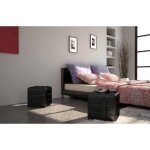 Vidaxl tabourets cube noir