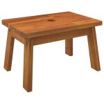 Vidaxl tabouret - escabeau 38x26x22 cm bois d'acacia solide