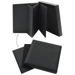 Vidaxl tabouret de rangement pliable noir similicuir Vidaxl tabouret de rangement pliable noir similicuir