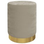 Vidaxl tabouret de rangement rond gris fonc velours 31 x 37 cm