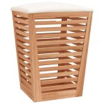 Vidaxl tabouret de salle de bain 40, 5x40, 5x56 cm bois massif de noyer