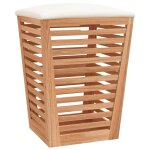 Vidaxl tabouret de salle de bain 40, 5x40, 5x56 cm bois massif de noyer Vidaxl tabouret de salle de bain 40, 5x40, 5x56 cm bois massif de noyer