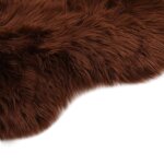 Vidaxl tapis 60 x 90 cm peau de mouton synthétique marron Vidaxl tapis 60 x 90 cm peau de mouton synthétique marron