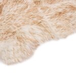 Vidaxl tapis 60 x 90 cm peau de mouton synthtique mlange de marron
