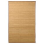 Vidaxl tapis en bambou 100x160 cm marron
