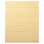 Vidaxl tapis en bambou 160x230 cm naturel