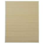Vidaxl tapis en bambou 160x230 cm naturel