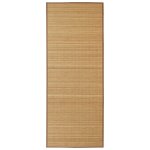 Vidaxl tapis en bambou marron � latte rectangulaire 120 x 180 cm