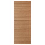 Vidaxl tapis en bambou marron  latte rectangulaire 150 x 200 cm