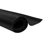 Vidaxl tapis en caoutchouc antidrapant 5 x 1 m modle  nervure
