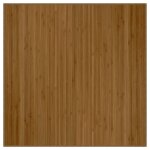Vidaxl tapis carr� marron 100x100 cm bambou