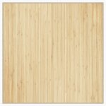Vidaxl tapis carr� naturel clair 100x100 cm bambou