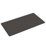 Vidaxl tapis de couloir aspect sisal anthracite 80x150 cm