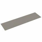 Vidaxl tapis de couloir aspect sisal argent 80x300 cm