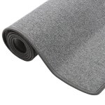 Vidaxl tapis de couloir gris fonc� 80x300 cm