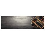 Vidaxl tapis de cuisine lavable bouteille de vin 45x150 cm velours Vidaxl tapis de cuisine lavable bouteille de vin 45x150 cm velours
