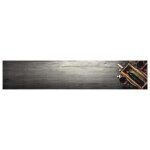 Vidaxl tapis de cuisine lavable bouteille de vin 60x300 cm velours