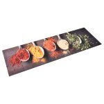 Vidaxl tapis de cuisine lavable cuill�res 60x180 cm