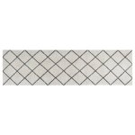 Vidaxl tapis de cuisine lavable impression carre 45x150 cm velours