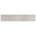 Vidaxl tapis de cuisine lavable impression carr�e 60x300 cm velours