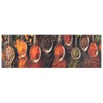 Vidaxl tapis de cuisine lavable impression cuill�re �pices 60x180 cm