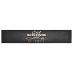 Vidaxl tapis de cuisine lavable impression cuisine noir 60x300 cm
