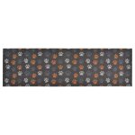 Vidaxl tapis de cuisine lavable impression de pattes 60x180 cm velours