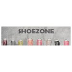 Vidaxl tapis de cuisine lavable impression shoezone 45x150 cm velours