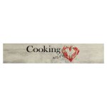Vidaxl tapis de cuisine lavable imprim� de piment cooking 60x300 cm