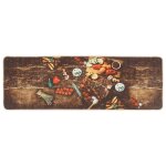 Vidaxl tapis de cuisine multicolore 60x180 cm lavable