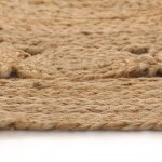 Vidaxl tapis design tressé jute 240 cm rond Vidaxl tapis design tressé jute 240 cm rond
