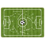 Vidaxl tapis enfant 160x230cm terrain de football antidrapant lavable