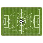 Vidaxl tapis enfant 160x230cm terrain de football lavable