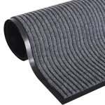 Vidaxl tapis d'entr�e gris 90 x 150 cm pvc