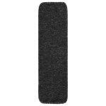 Vidaxl tapis d'escalier 15 pcs 75x20 cm anthracite rectangulaire